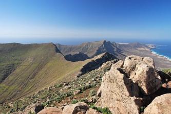 Widok z Pico de la Zarza na południe