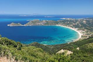 Plaża Agios Georgios i zatoka